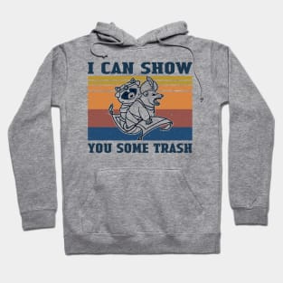 Raccoon I Can Show You Some Trash Vintage Hoodie